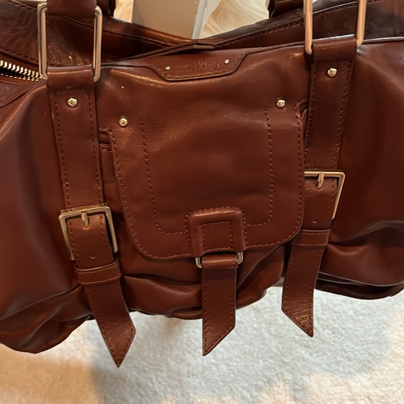Botkier New York Dark Brown Leather Satchel Handbag - Picture 2 of 13